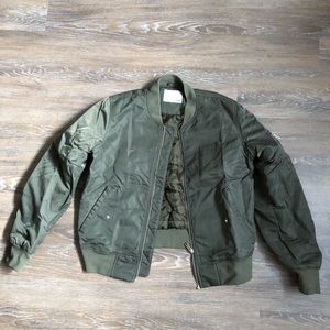 Aritzia Army Green Bomber Jacket